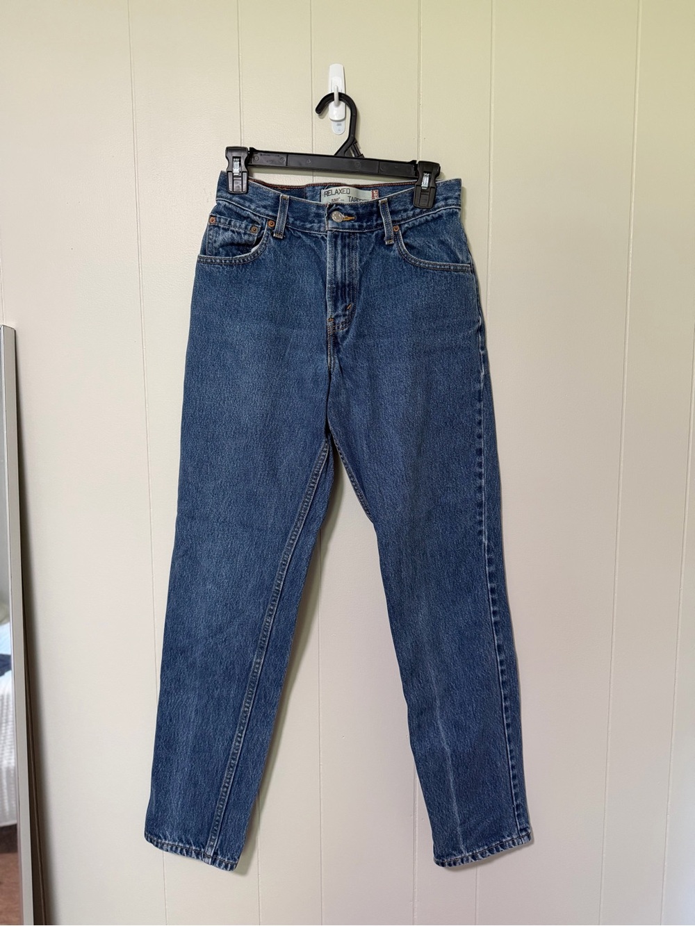 Levi's Straight Leg Women's Jeans in Dark Blue Wash